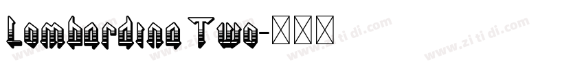 Lombardina Two字体转换